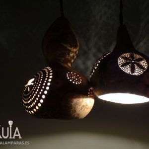 lampara de calabaza tallada plafonos