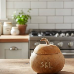 Salero artesanal de calabaza