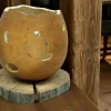 Lámpara artesanal rustica de calabaza