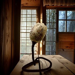 Lámpara artesana de calabaza