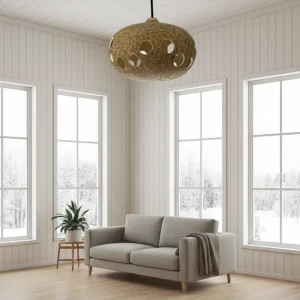 Lámpara de techo minimalista de calabaza