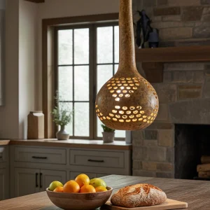 Lámpara de techo para cocinas rusticas