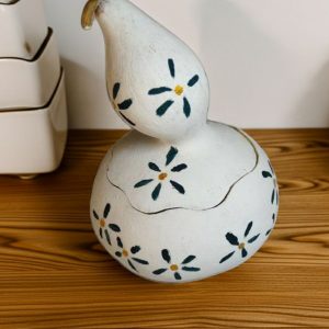 Cuenco de calabaza pintada a mano