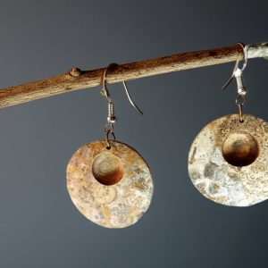 Pendientes redondo de calabaza